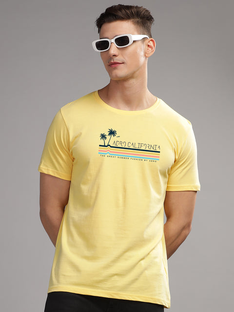 Adro Mens Printed T Shirt | The Super Soft Tshirt in India| Pure Cotton Lycra Breathable Fabric| 4 way stretch smart tech fabric| Round Neck T-Shirt (Also in Plus Size)