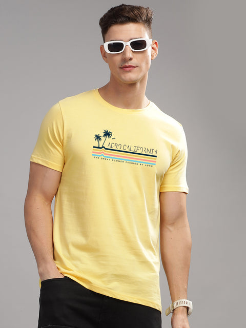 Adro Mens Printed T Shirt | The Super Soft Tshirt in India| Pure Cotton Lycra Breathable Fabric| 4 way stretch smart tech fabric| Round Neck T-Shirt (Also in Plus Size)
