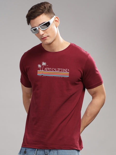 Adro Mens Printed T Shirt | The Super Soft Tshirt in India| Pure Cotton Lycra Breathable Fabric| 4 way stretch smart tech fabric| Round Neck T-Shirt (Also in Plus Size)