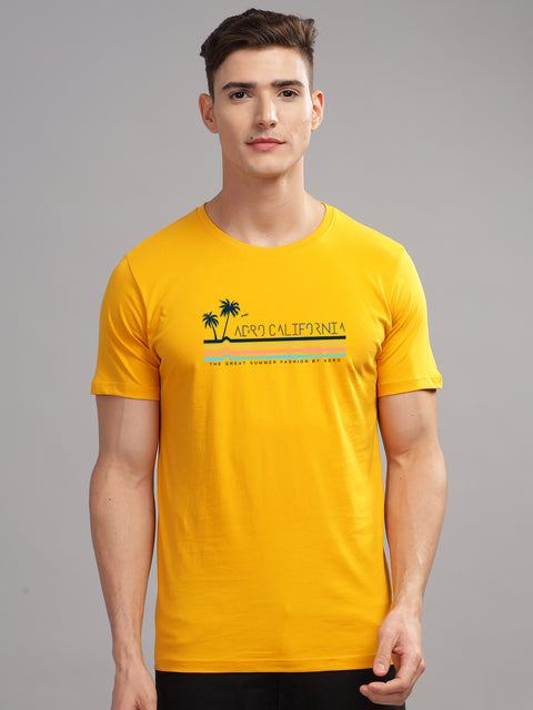 Adro Mens Printed T Shirt | The Super Soft Tshirt in India| Pure Cotton Lycra Breathable Fabric| 4 way stretch smart tech fabric| Round Neck T-Shirt (Also in Plus Size)