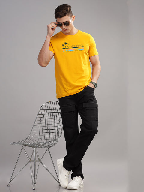 Adro Mens Printed T Shirt | The Super Soft Tshirt in India| Pure Cotton Lycra Breathable Fabric| 4 way stretch smart tech fabric| Round Neck T-Shirt (Also in Plus Size)