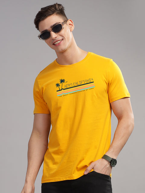 Adro Mens Printed T Shirt | The Super Soft Tshirt in India| Pure Cotton Lycra Breathable Fabric| 4 way stretch smart tech fabric| Round Neck T-Shirt (Also in Plus Size)