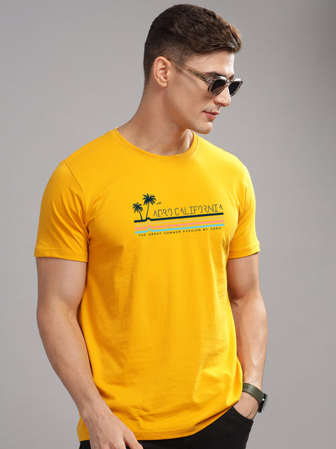 Adro Mens Printed T Shirt | The Super Soft Tshirt in India| Pure Cotton Lycra Breathable Fabric| 4 way stretch smart tech fabric| Round Neck T-Shirt (Also in Plus Size)