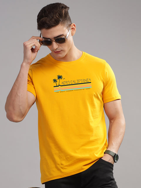 Adro Mens Printed T Shirt | The Super Soft Tshirt in India| Pure Cotton Lycra Breathable Fabric| 4 way stretch smart tech fabric| Round Neck T-Shirt (Also in Plus Size)