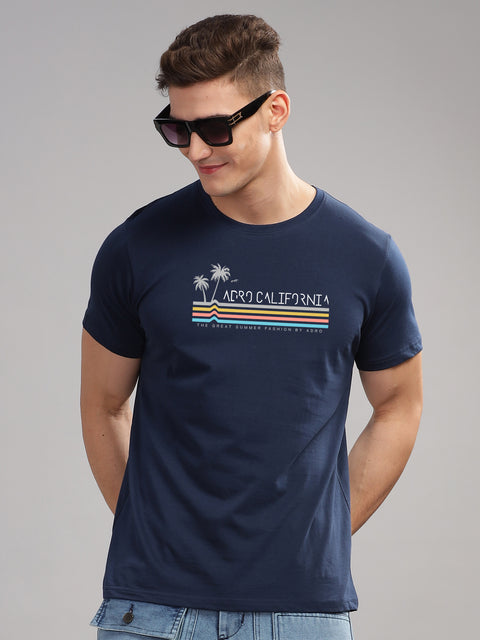 Adro Mens Printed T Shirt | The Super Soft Tshirt in India| Pure Cotton Lycra Breathable Fabric| 4 way stretch smart tech fabric| Round Neck T-Shirt (Also in Plus Size)