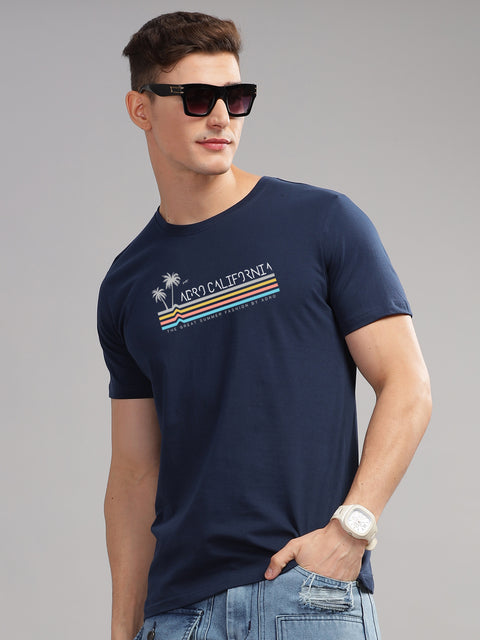 Adro Mens Printed T Shirt | The Super Soft Tshirt in India| Pure Cotton Lycra Breathable Fabric| 4 way stretch smart tech fabric| Round Neck T-Shirt (Also in Plus Size)