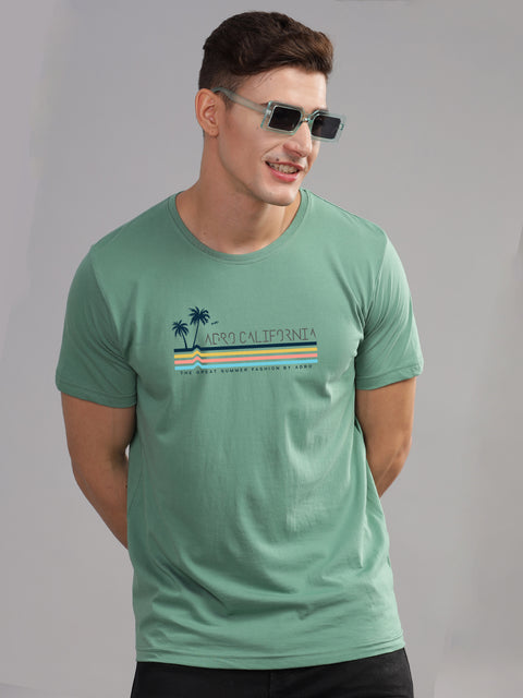 Adro Mens Printed T Shirt | The Super Soft Tshirt in India| Pure Cotton Lycra Breathable Fabric| 4 way stretch smart tech fabric| Round Neck T-Shirt (Also in Plus Size)