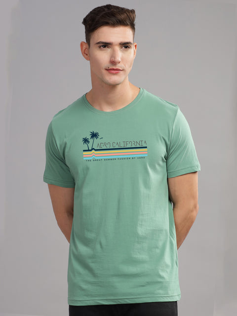 Adro Mens Printed T Shirt | The Super Soft Tshirt in India| Pure Cotton Lycra Breathable Fabric| 4 way stretch smart tech fabric| Round Neck T-Shirt (Also in Plus Size)