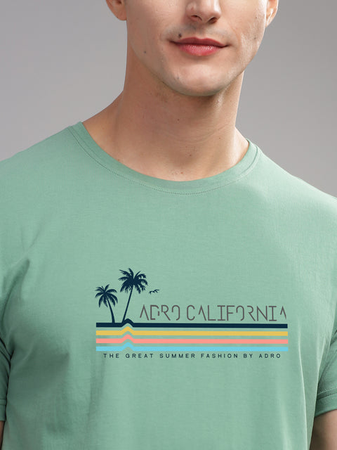 Adro Mens Printed T Shirt | The Super Soft Tshirt in India| Pure Cotton Lycra Breathable Fabric| 4 way stretch smart tech fabric| Round Neck T-Shirt (Also in Plus Size)