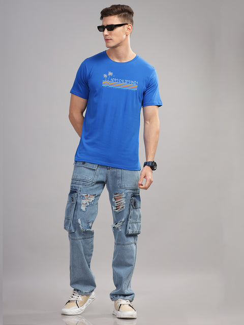 Adro Mens Printed T Shirt | The Super Soft Tshirt in India| Pure Cotton Lycra Breathable Fabric| 4 way stretch smart tech fabric| Round Neck T-Shirt (Also in Plus Size)