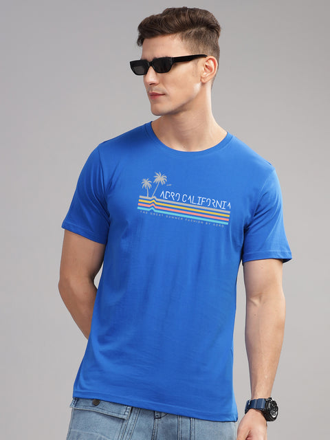 Adro Mens Printed T Shirt | The Super Soft Tshirt in India| Pure Cotton Lycra Breathable Fabric| 4 way stretch smart tech fabric| Round Neck T-Shirt (Also in Plus Size)