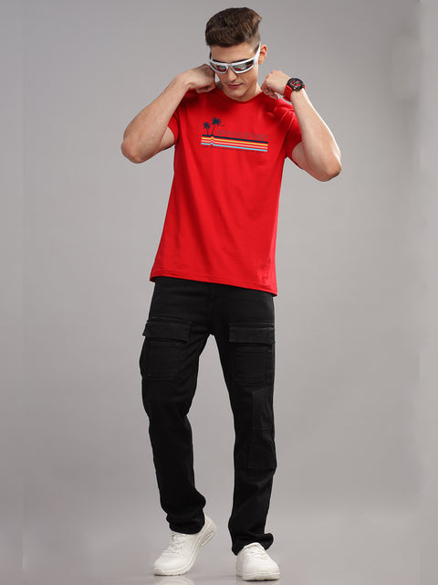 Adro Mens Printed T Shirt | The Super Soft Tshirt in India| Pure Cotton Lycra Breathable Fabric| 4 way stretch smart tech fabric| Round Neck T-Shirt (Also in Plus Size)