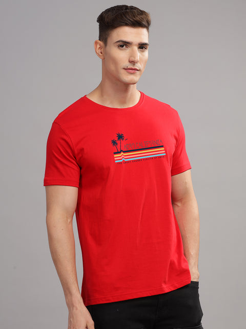 Adro Mens Printed T Shirt | The Super Soft Tshirt in India| Pure Cotton Lycra Breathable Fabric| 4 way stretch smart tech fabric| Round Neck T-Shirt (Also in Plus Size)