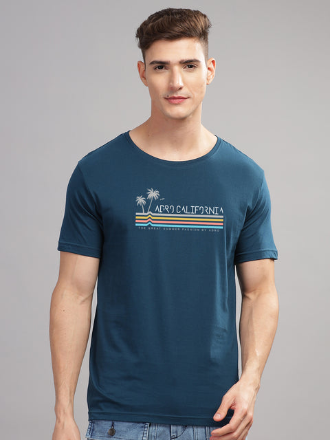 Adro Mens Printed T Shirt | The Super Soft Tshirt in India| Pure Cotton Lycra Breathable Fabric| 4 way stretch smart tech fabric| Round Neck T-Shirt (Also in Plus Size)