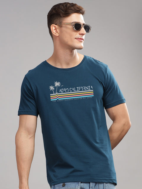 Adro Mens Printed T Shirt | The Super Soft Tshirt in India| Pure Cotton Lycra Breathable Fabric| 4 way stretch smart tech fabric| Round Neck T-Shirt (Also in Plus Size)