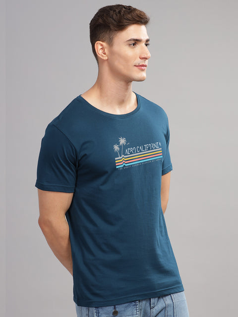 Adro Mens Printed T Shirt | The Super Soft Tshirt in India| Pure Cotton Lycra Breathable Fabric| 4 way stretch smart tech fabric| Round Neck T-Shirt (Also in Plus Size)