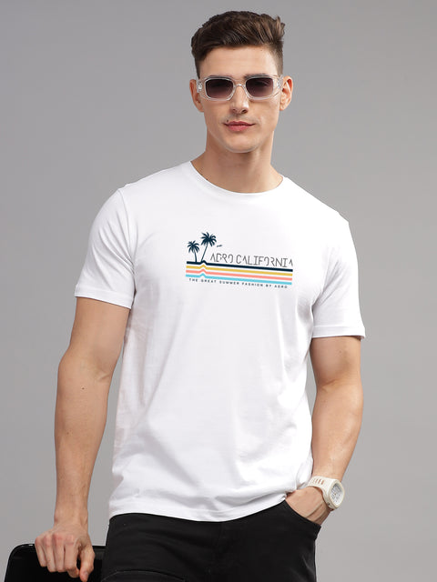 Adro Mens Printed T Shirt | The Super Soft Tshirt in India| Pure Cotton Lycra Breathable Fabric| 4 way stretch smart tech fabric| Round Neck T-Shirt (Also in Plus Size)