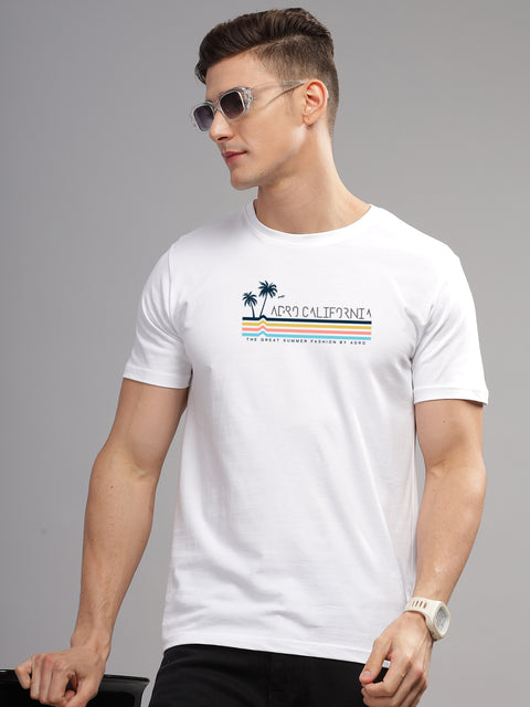 Adro Mens Printed T Shirt | The Super Soft Tshirt in India| Pure Cotton Lycra Breathable Fabric| 4 way stretch smart tech fabric| Round Neck T-Shirt (Also in Plus Size)
