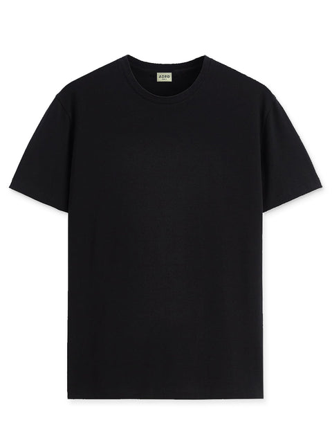 ADRO Mens T Shirts | Solid Tshirts for Men | Pure Cotton Lycra Fabric | 4 Way Stretch Smart tech Tshirt | Round Neck T-Shirt for Summer
