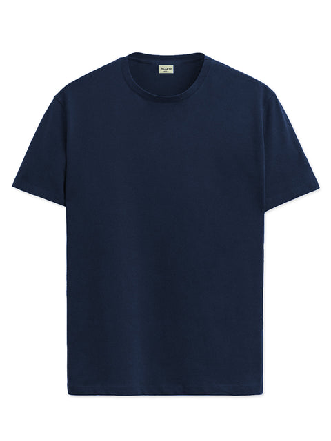 ADRO Mens T Shirts | Solid Tshirts for Men | Pure Cotton Lycra Fabric | 4 Way Stretch Smart tech Tshirt | Pack of 2 Round Neck T-Shirt for Summer