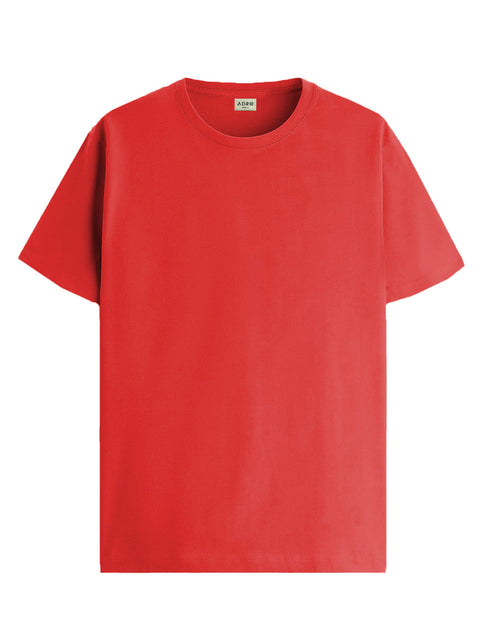 ADRO Mens T Shirts | Solid Tshirts for Men | Pure Cotton Lycra Fabric | 4 Way Stretch Smart tech Tshirt | Pack of 2 Round Neck T-Shirt for Summer