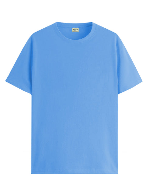 ADRO Mens T Shirts | Solid Tshirts for Men | Pure Cotton Lycra Fabric | 4 Way Stretch Smart tech Tshirt | Pack of 3 Round Neck T-Shirt for Summer
