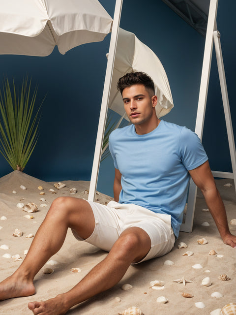 ADRO Men's Cotton Plain T-Shirt