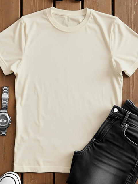 Adro Men’s Regular Fit T-Shirt | 180 GSM Cotton Lycra Premium Soft Fabric | Classic Round Neck Half Sleeve Tee