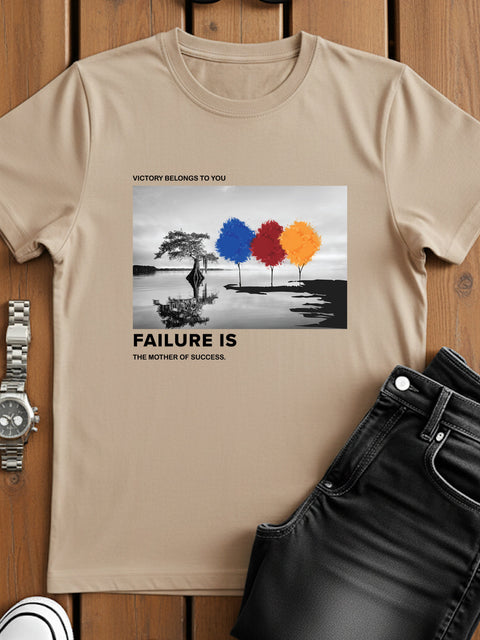 Adro Men’s Regular Fit T-Shirt – Motivational Quote Design | 180 GSM Cotton Lycra Motivational Graphic Tee