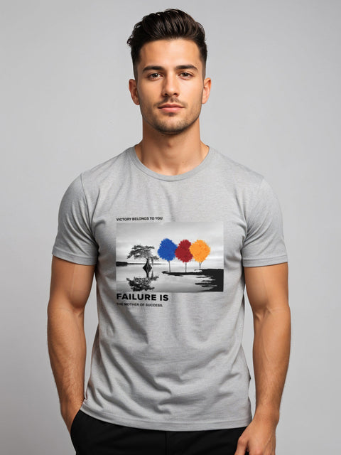 Adro Men’s Regular Fit T-Shirt – Motivational Quote Design | 180 GSM Cotton Lycra Motivational Graphic Tee