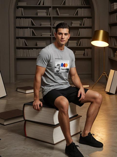 Adro Men’s Regular Fit T-Shirt – Motivational Quote Design | 180 GSM Cotton Lycra Motivational Graphic Tee
