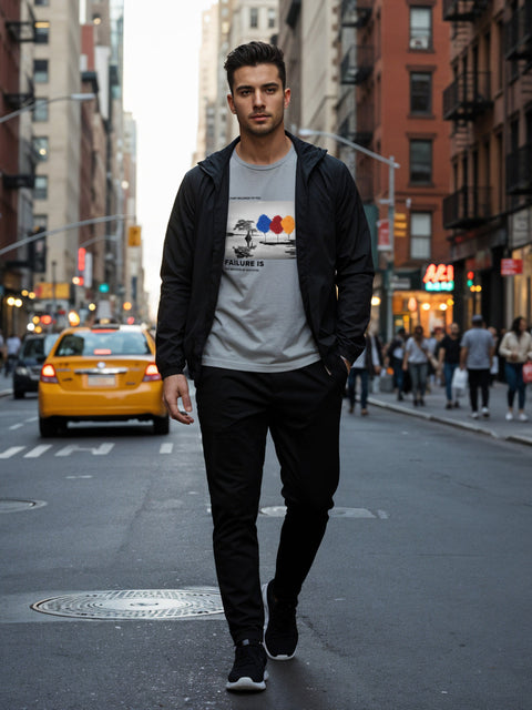 Adro Men’s Regular Fit T-Shirt – Motivational Quote Design | 180 GSM Cotton Lycra Motivational Graphic Tee