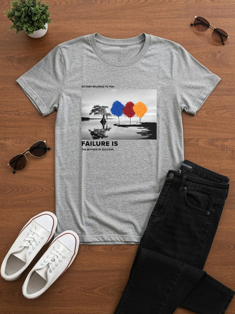 Adro Men’s Regular Fit T-Shirt – Motivational Quote Design | 180 GSM Cotton Lycra Motivational Graphic Tee
