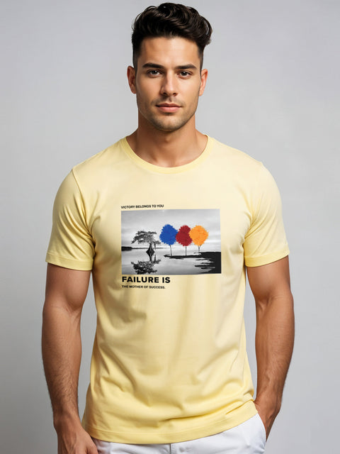 Adro Men’s Regular Fit T-Shirt – Motivational Quote Design | 180 GSM Cotton Lycra Motivational Graphic Tee