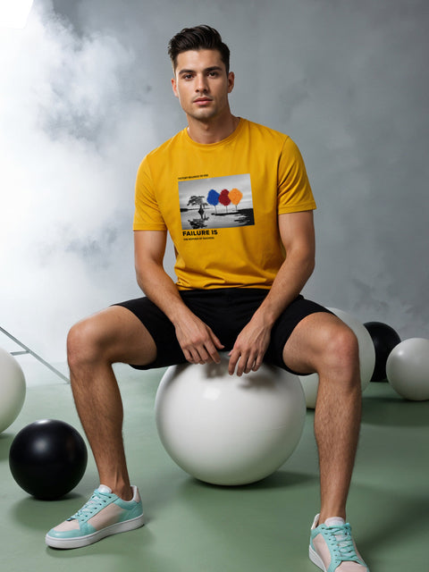 Adro Men’s Regular Fit T-Shirt – Motivational Quote Design | 180 GSM Cotton Lycra Motivational Graphic Tee