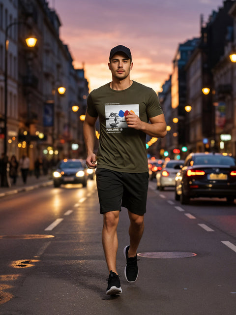 Adro Men’s Regular Fit T-Shirt – Motivational Quote Design | 180 GSM Cotton Lycra Motivational Graphic Tee