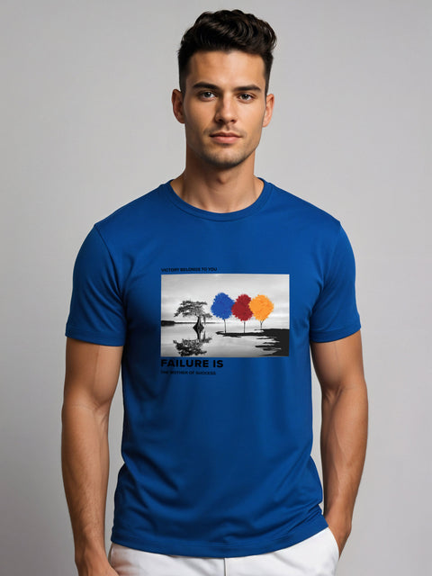 Adro Men’s Regular Fit T-Shirt – Motivational Quote Design | 180 GSM Cotton Lycra Motivational Graphic Tee