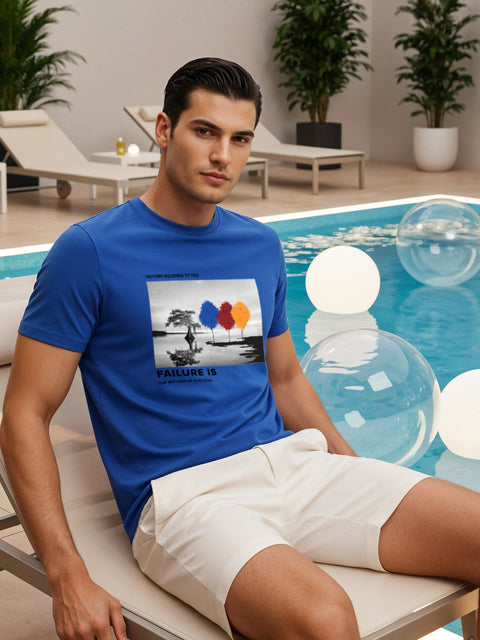 Adro Men’s Regular Fit T-Shirt – Motivational Quote Design | 180 GSM Cotton Lycra Motivational Graphic Tee