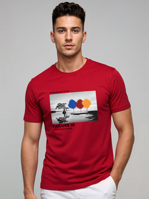 Adro Men’s Regular Fit T-Shirt – Motivational Quote Design | 180 GSM Cotton Lycra Motivational Graphic Tee