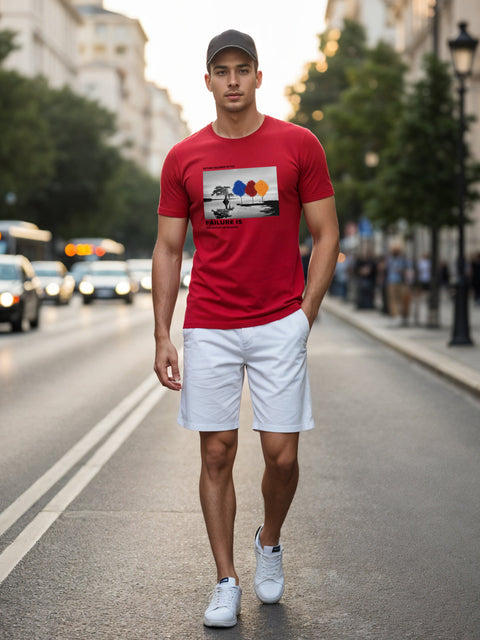 Adro Men’s Regular Fit T-Shirt – Motivational Quote Design | 180 GSM Cotton Lycra Motivational Graphic Tee
