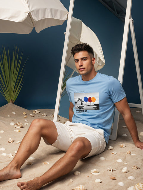 Adro Men’s Regular Fit T-Shirt – Motivational Quote Design | 180 GSM Cotton Lycra Motivational Graphic Tee