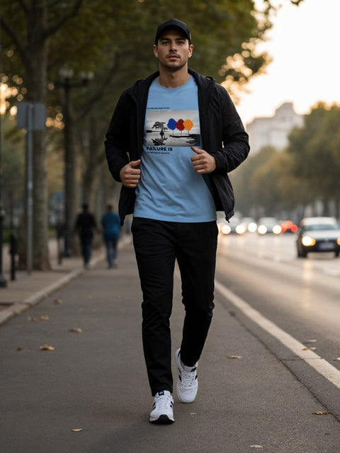 Adro Men’s Regular Fit T-Shirt – Motivational Quote Design | 180 GSM Cotton Lycra Motivational Graphic Tee