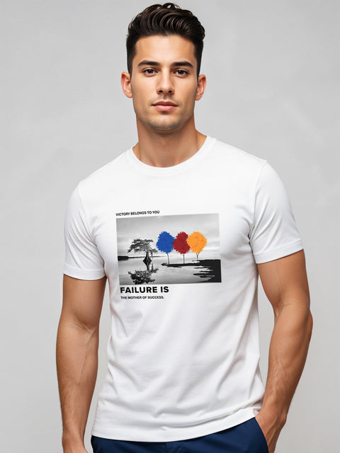 Adro Men’s Regular Fit T-Shirt – Motivational Quote Design | 180 GSM Cotton Lycra Motivational Graphic Tee