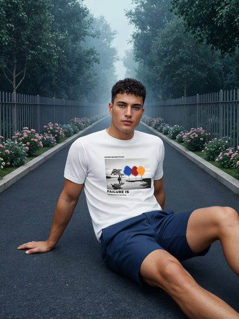 Adro Men’s Regular Fit T-Shirt – Motivational Quote Design | 180 GSM Cotton Lycra Motivational Graphic Tee