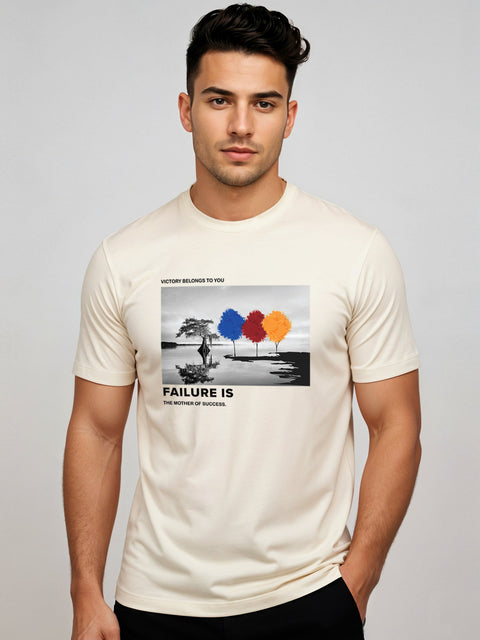 Adro Men’s Regular Fit T-Shirt – Motivational Quote Design | 180 GSM Cotton Lycra Motivational Graphic Tee