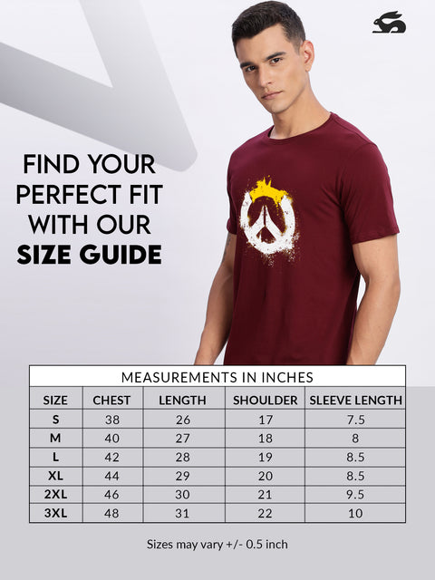 ADRO Mens Printed T-Shirt for Men
