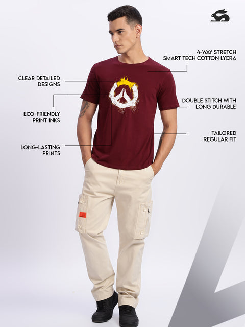 ADRO Mens Printed T-Shirt for Men