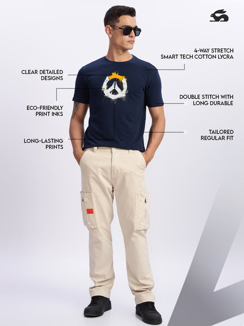 ADRO Mens Printed T-Shirt for Men