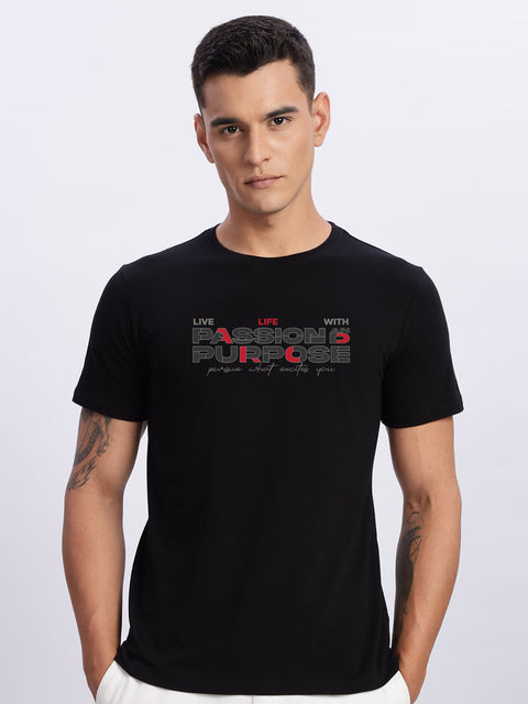 ADRO Tshirt for Men | Printed T Shirt for Men | Premium Lycra Cotton Regular Fit T-Shirt |Printed T Shirt