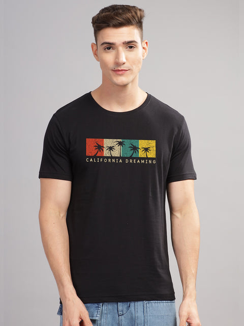 Adro Mens Printed T Shirt | The Super Soft Tshirt in India| Pure Cotton Lycra Breathable Fabric| 4 way stretch smart tech fabric| Round Neck T-Shirt (Also in Plus Size)